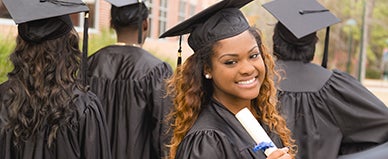 Black college graduate